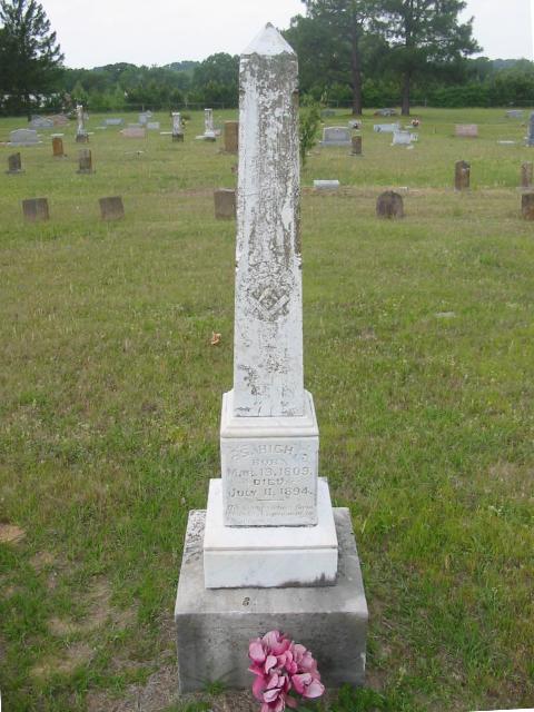 Samuel High's grave monument